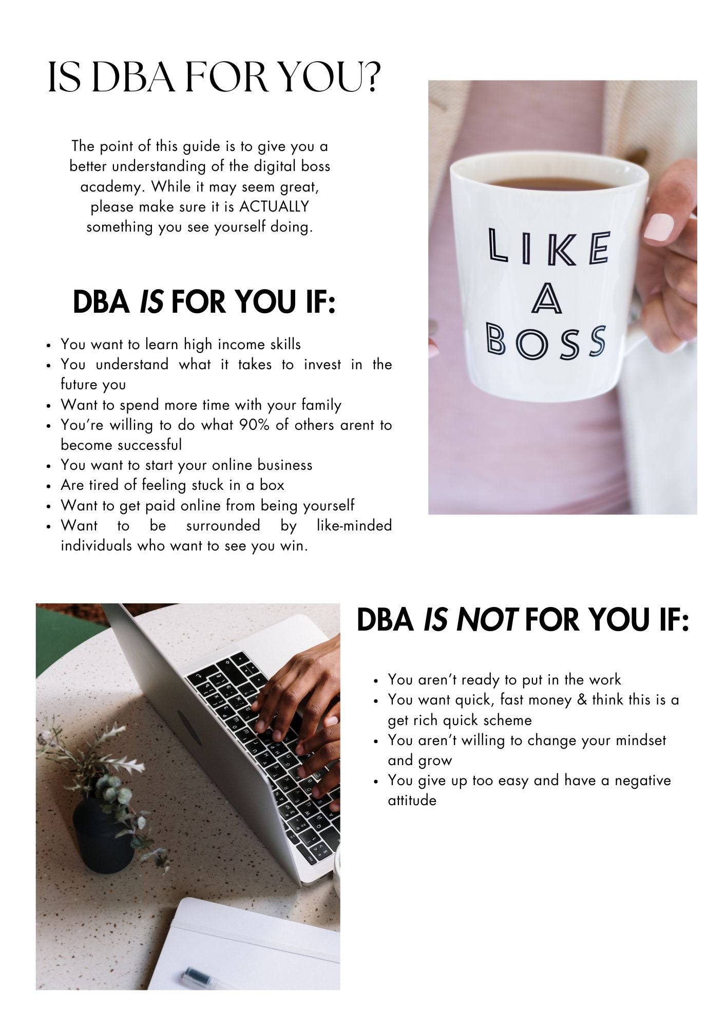 DBA Volume 1 & 2 | Digital Boss Academy