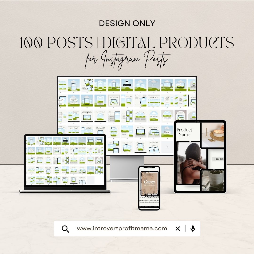 100 Digital Products | Instagram Posts